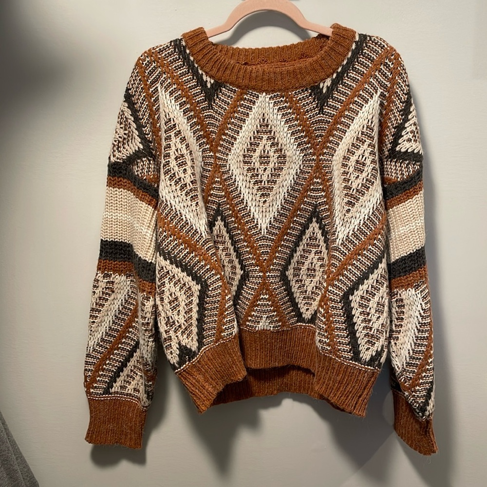 POL southwest print sweater size large.